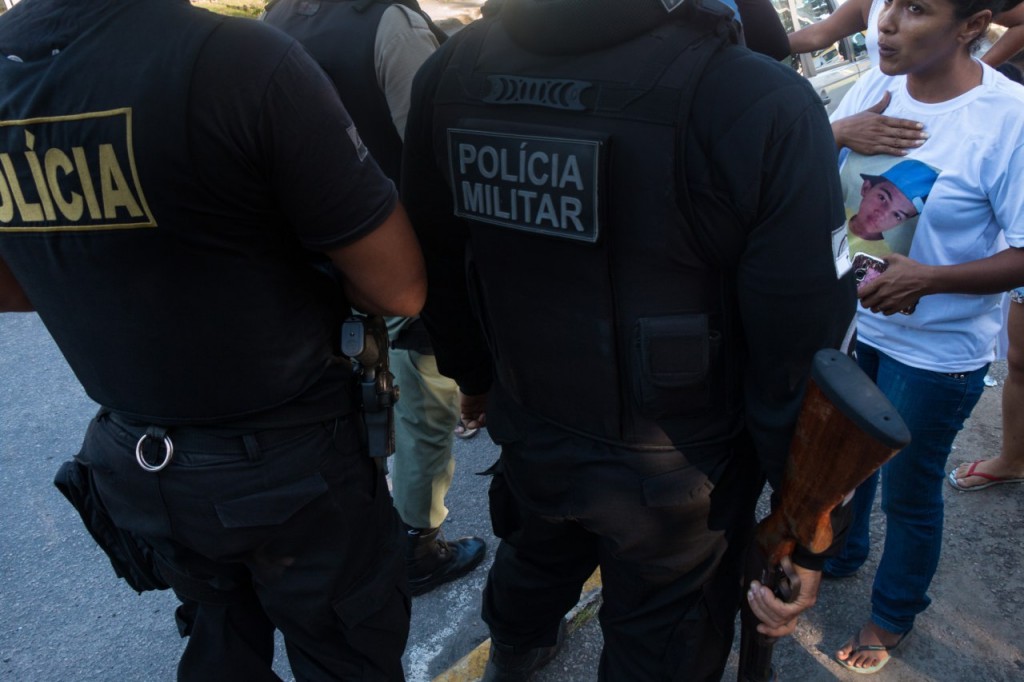 Protesto contra o assassinato de Mario, de 14 anos, que foi morto com 3 tiros da PM. Foto: Raphael Oliveira / Mídia NINJA 
