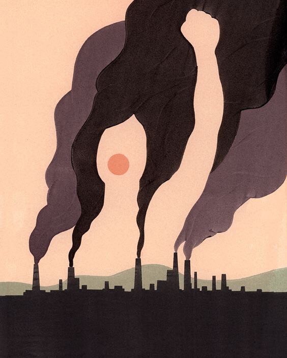 "Climate Protestor" Communication Arts, Society of Illustrators NY. Arte: Alex Nabaum