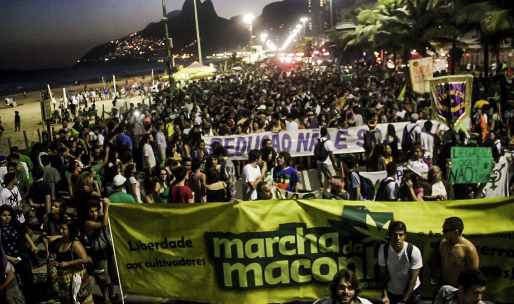 Marcha da Maconha no Rio de Janeiro. 