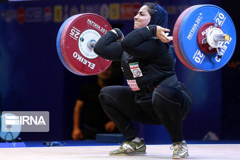 Pela primeira vez, Irã terá uma mulher disputando levantamento de peso nos Jogos Olímpicos
