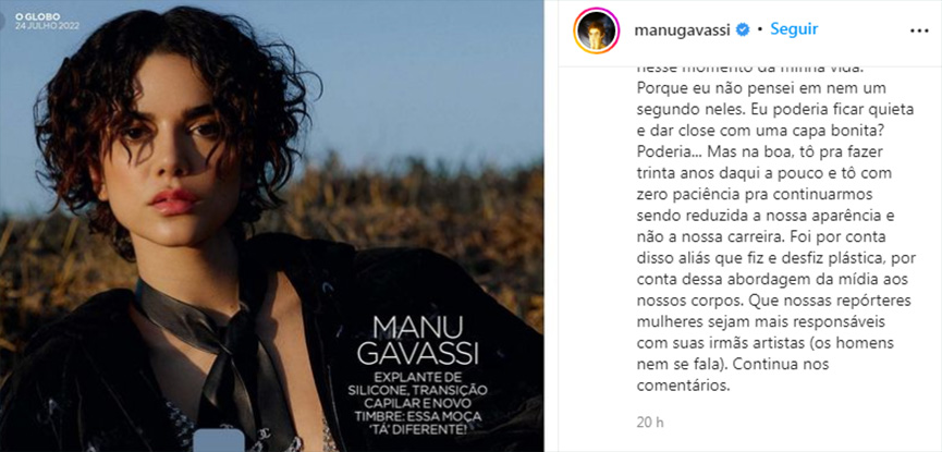 Personalidades - Manu Gavassi