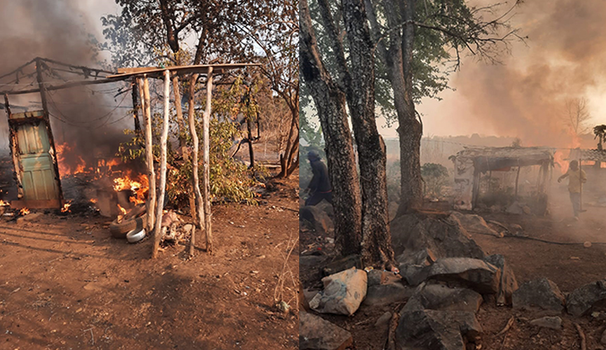 Incêndio destrói barracos e plantação de assentamento do MST no Cerrado de Goiás