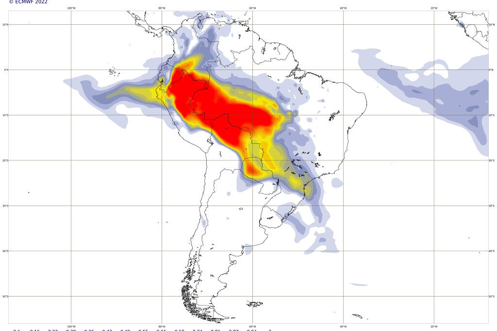 Fumaça de incêndios na Amazônia chega no Sudeste