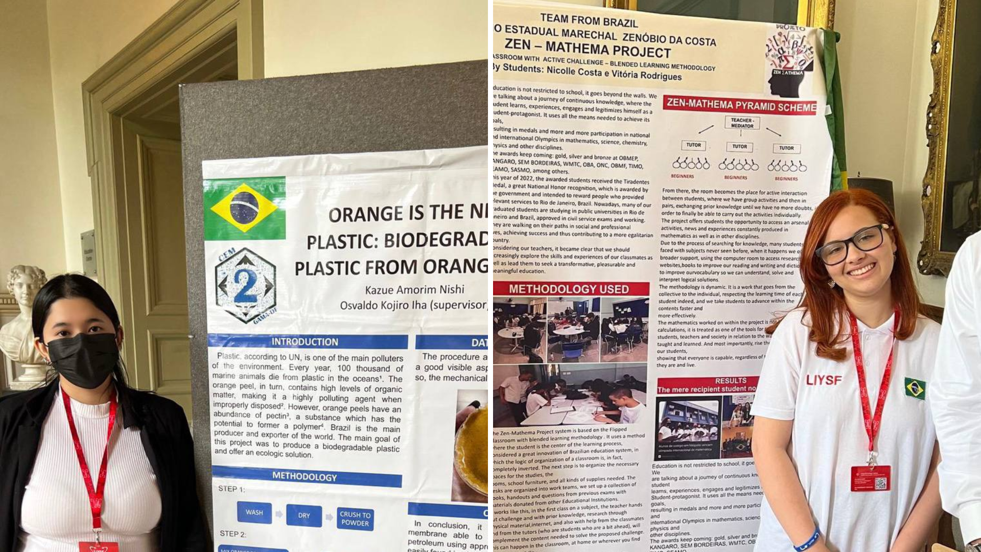 Estudante que fez plástico com casca de laranja busca apoio para competição internacional