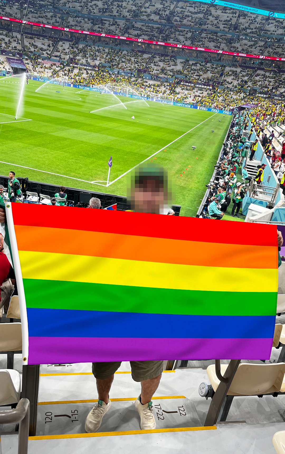 Revista brasileira cria filtro e ‘burla’ proibição de símbolos LGBT na Copa do Catar