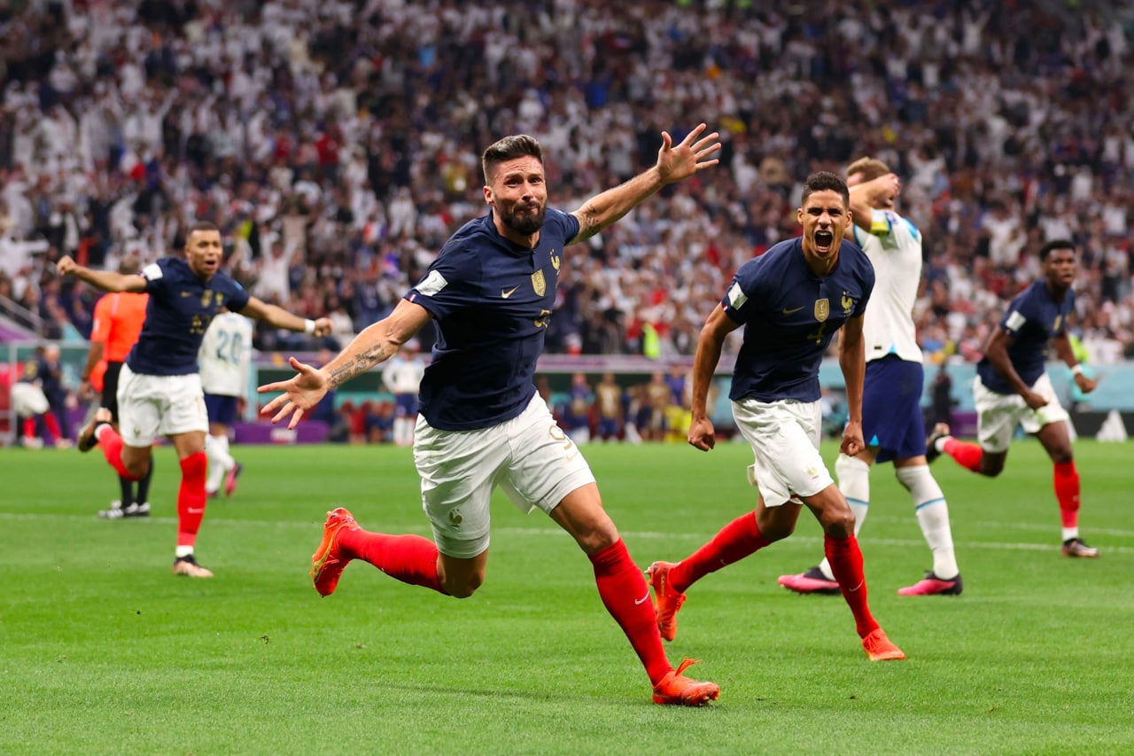 Em jogaço de rivais históricos, França manda Inglaterra de volta para casa