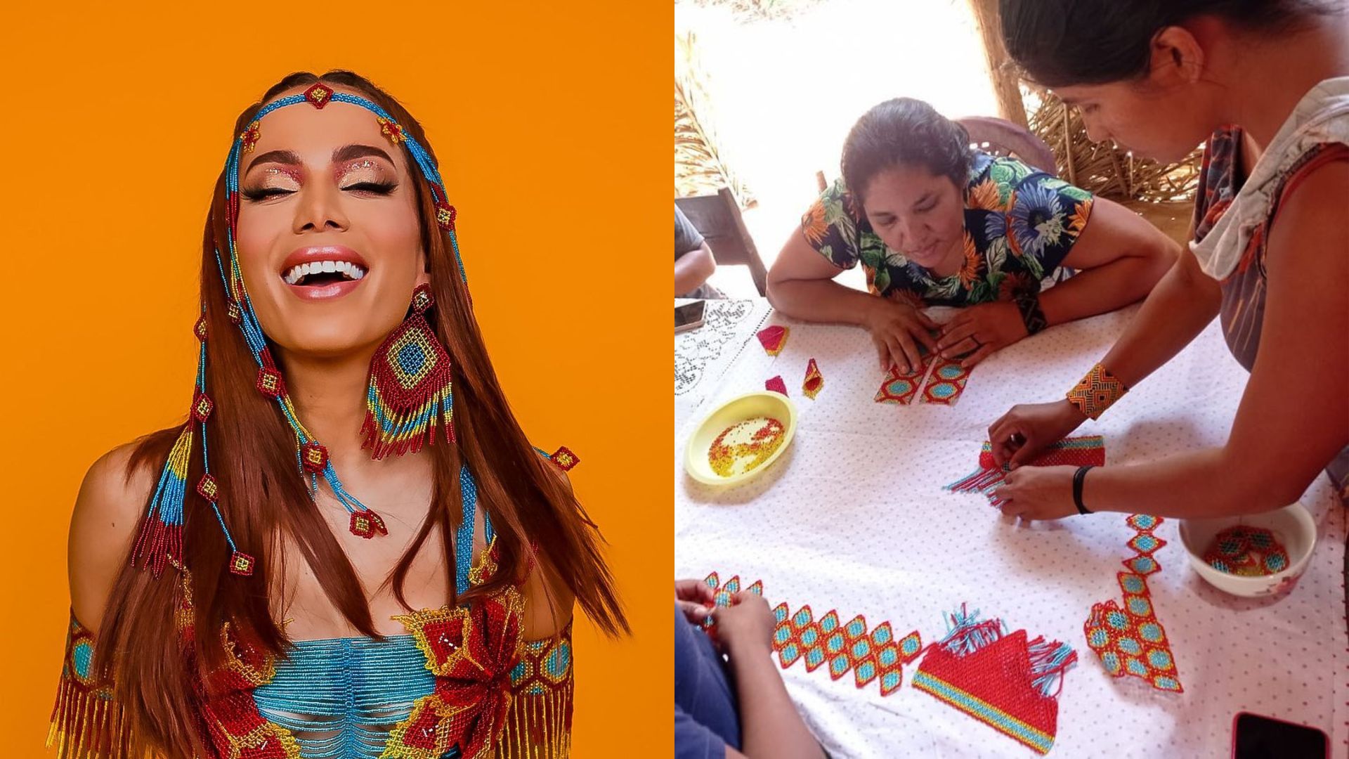 Anitta usa figurino em homenagem à Cabocla Jurema  feito por artesãs indígenas