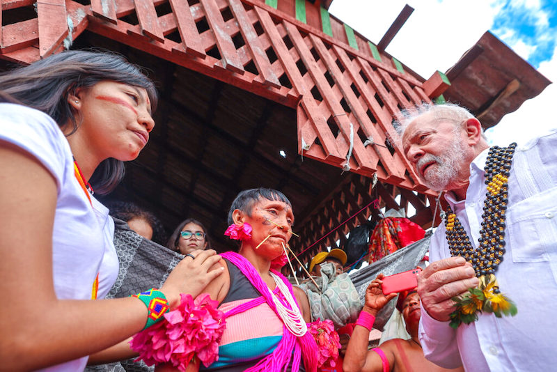 Lula debate com lideranças indígenas a proteção de terras tradicionais