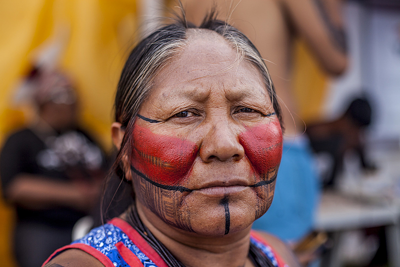 Tuíre Kayapó convoca luta contra marco temporal: ‘O branco só quer destruir a nossa Amazônia’