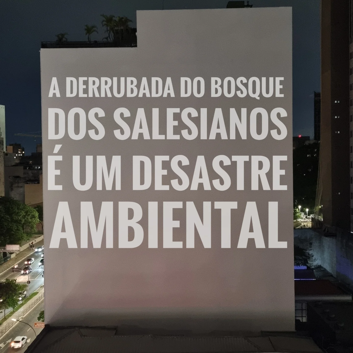 Moradores tratam como crime ambiental derrubada do Bosque dos Salesianos