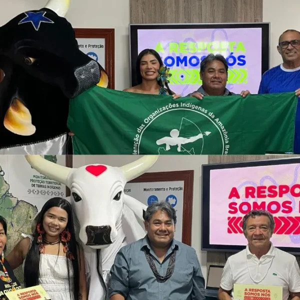 Caprichoso e Garantido apoiam campanha da Coiab em defesa da demarcação de territórios como política climática