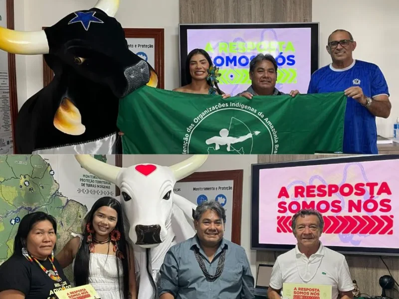 Caprichoso e Garantido apoiam campanha da Coiab em defesa da demarcação de territórios como política climática